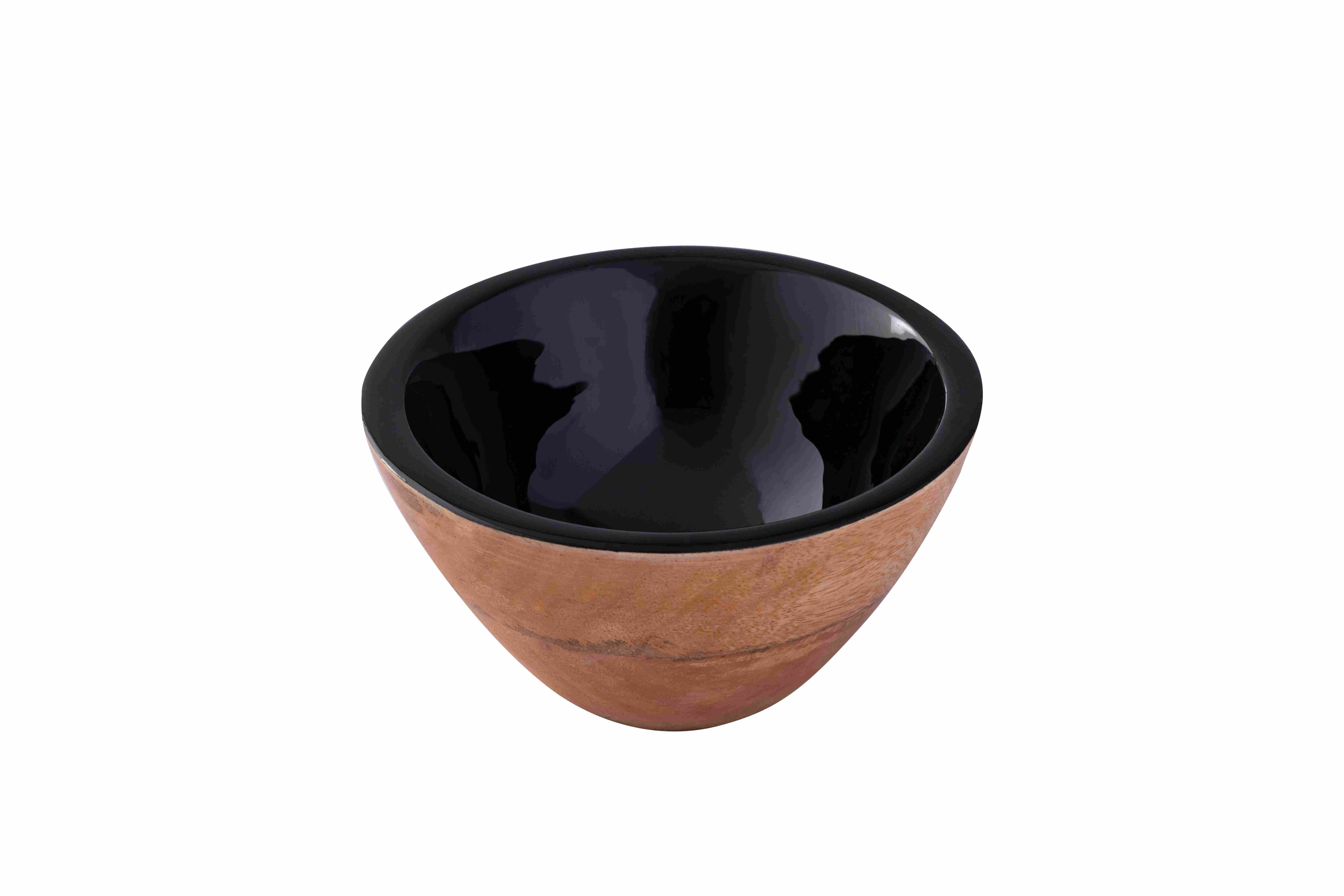 Black Bowl 6x3”-Enamel finish